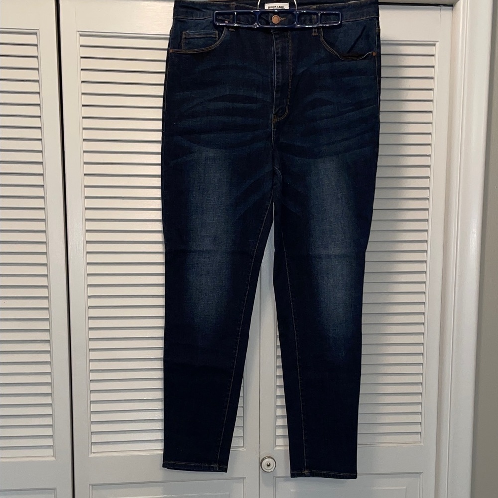 Black Label Midnight Blue Straight Leg Jeans, 2XL
